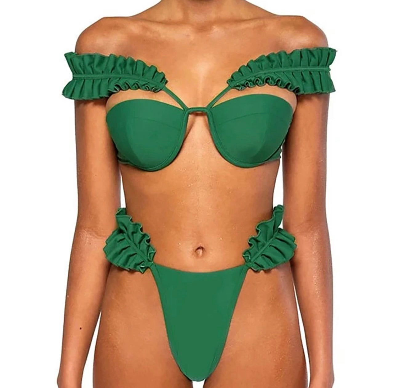 Multi-Way Green Bikini