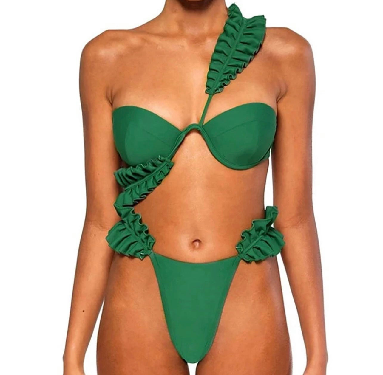 Multi-Way Green Bikini