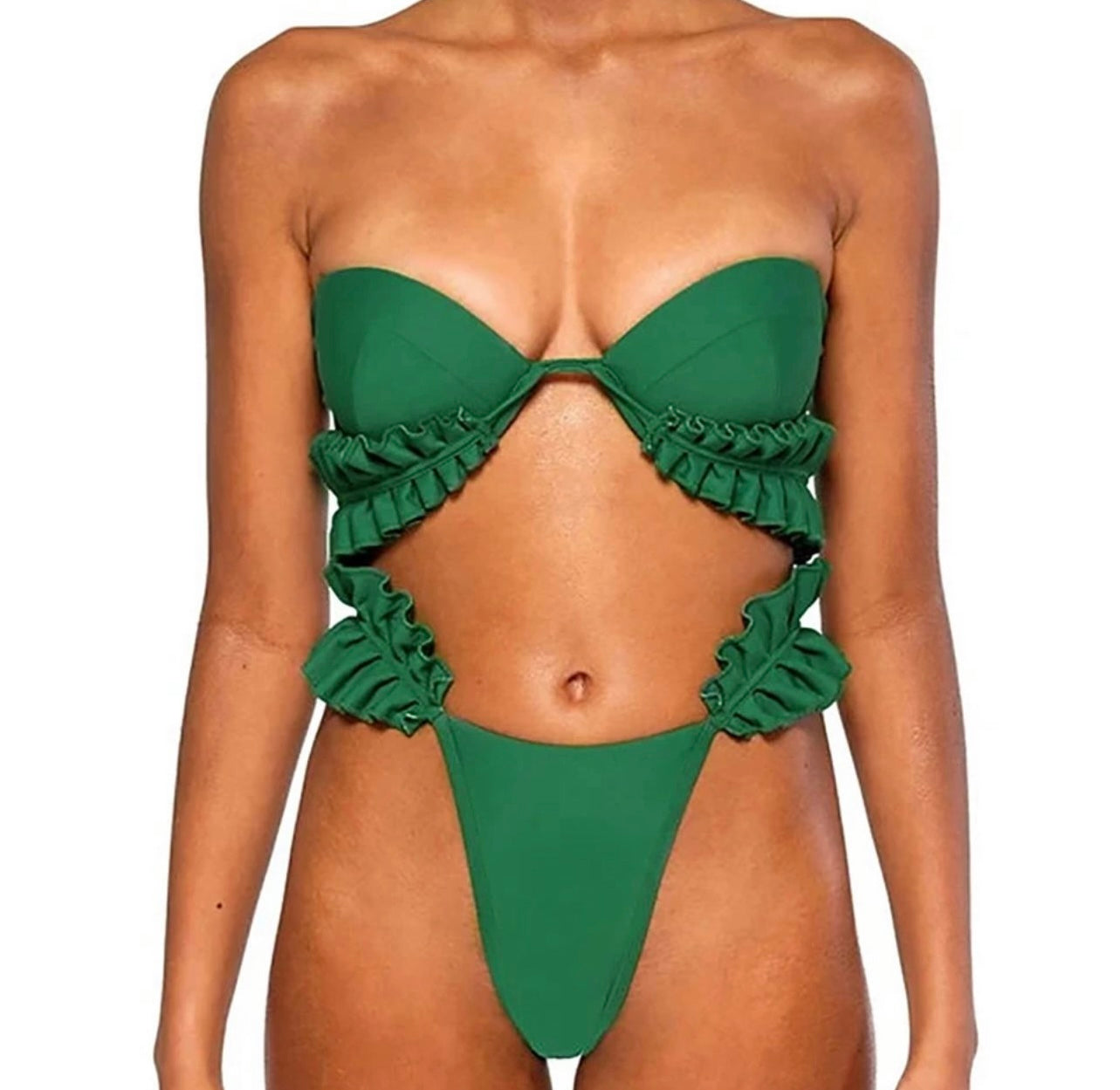 Multi-Way Green Bikini