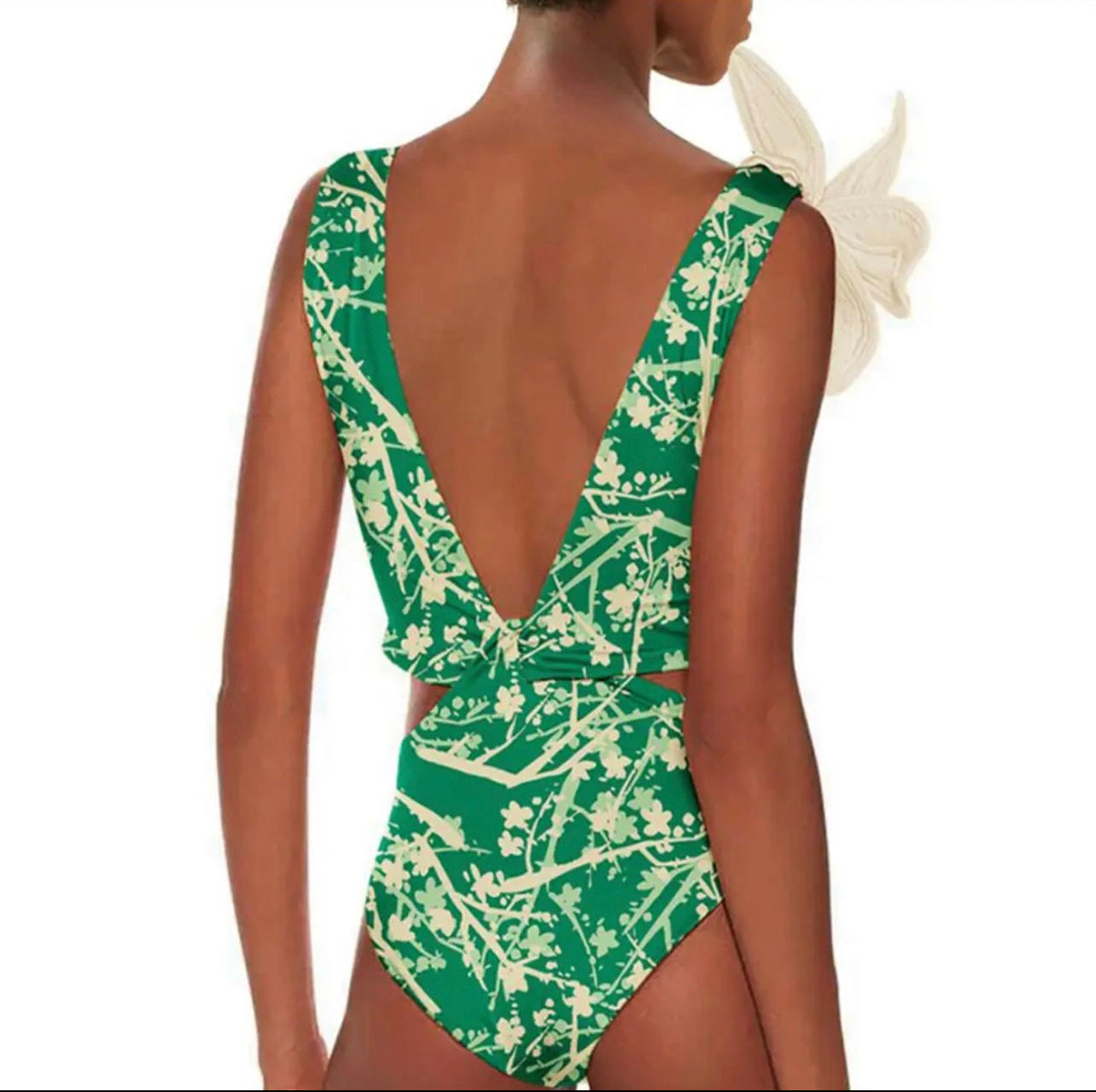 Green & White Swim Set