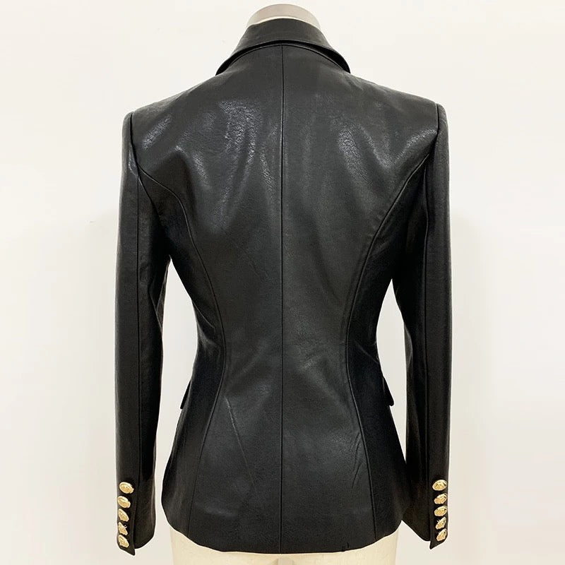 Black Leather Blazer