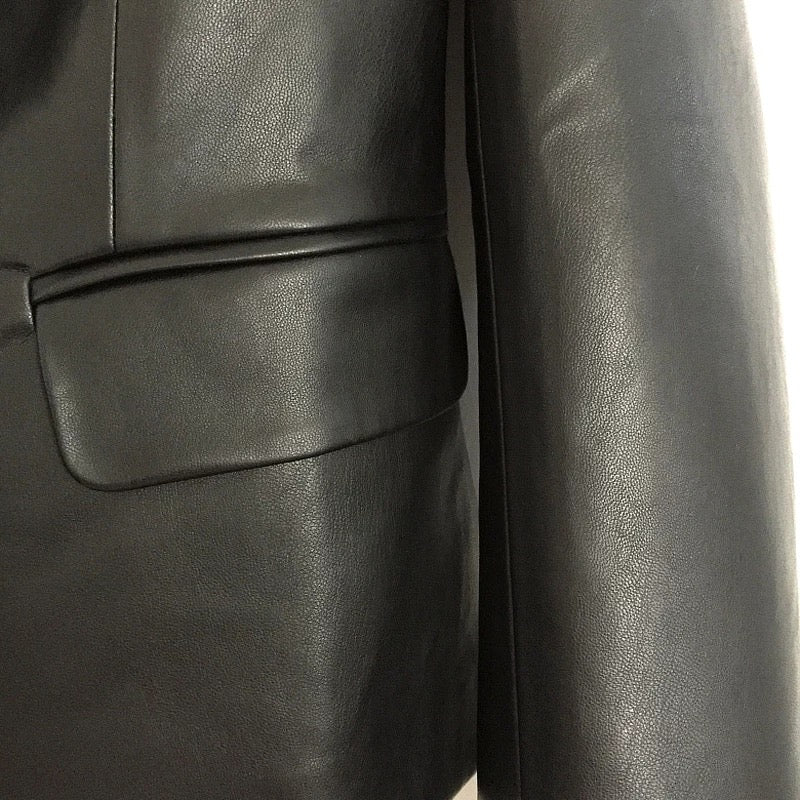 Black Leather Blazer